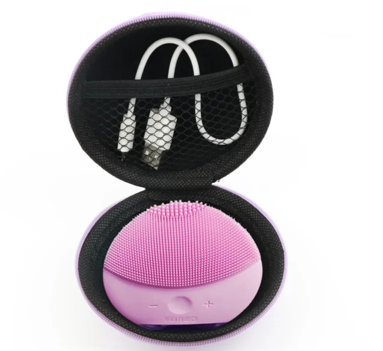 

Custom LOGO Hard EVA Storage Carrying Box Face Cleansing Device Travel Protective Case Small Face cleaning EVA Case, Customized color