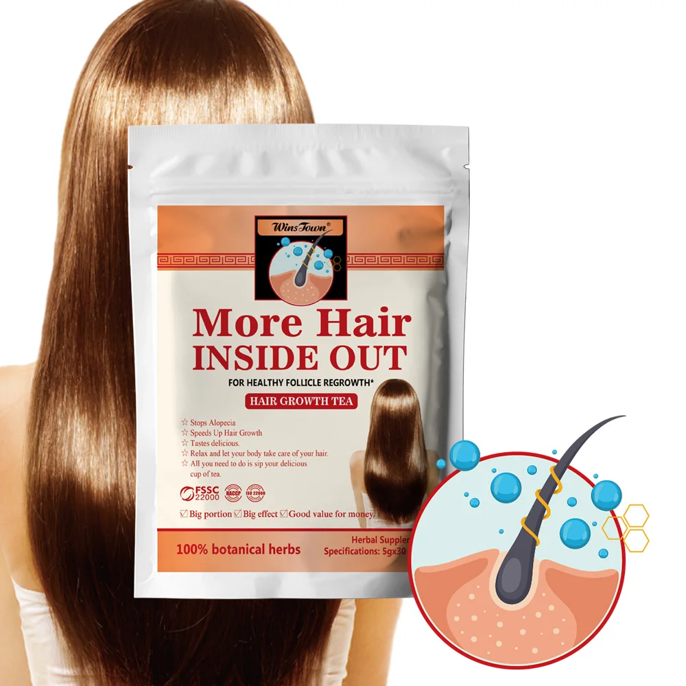 

Fast hair growth treatment tea Custom More Hair inside out healthy follicle regrowth herbal care hair growth tea for women