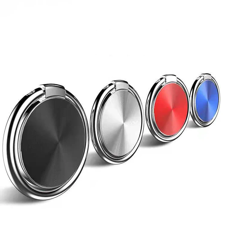 

Unique Custom logo mini phone stand Aluminum Alloy Phone Ring holder stand Anti-fall Finger Ring holder for Mobile Phone, Colorful