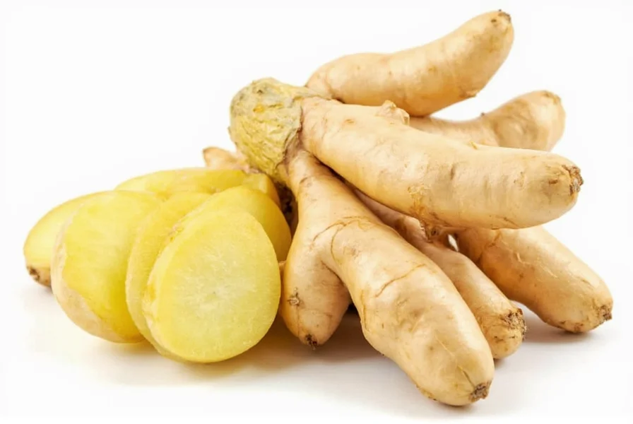 Hand harvesting mature ginger rhizomes from well-draining soil