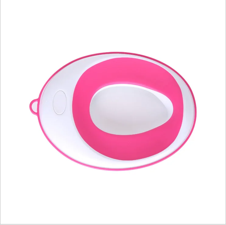 

Baby and toddler potty training seat for boys and girls fits oval round lid travel friendly stylish design non-slip ring, Pink,grey,green