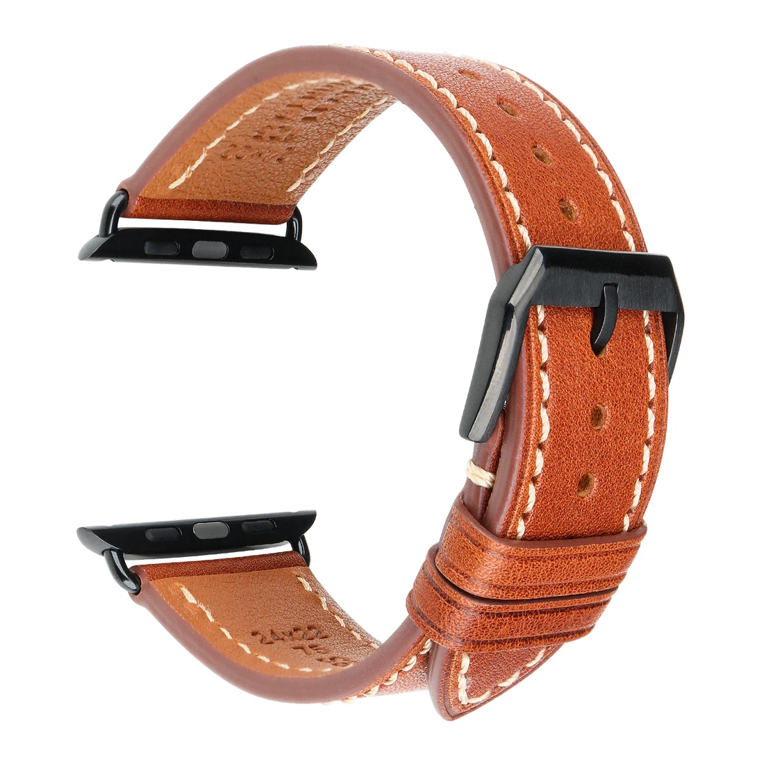 

Amazon Hot Sell Compatible with Apple Watch Band 45mm 44mm 42mm 38mm 40mm 41mm Genuine Leather Bands Compatible iWatch Bracelet, Black, light brown, dark brown