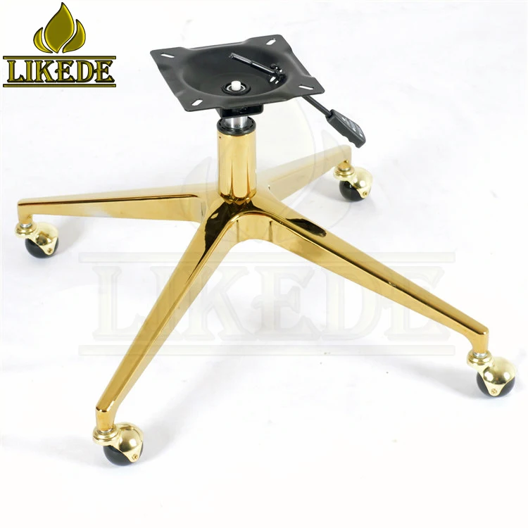 New Golden Swivel Chair Leg Aluminum Gold Furniture Leg Powder Coating Finish for Sofa Leg