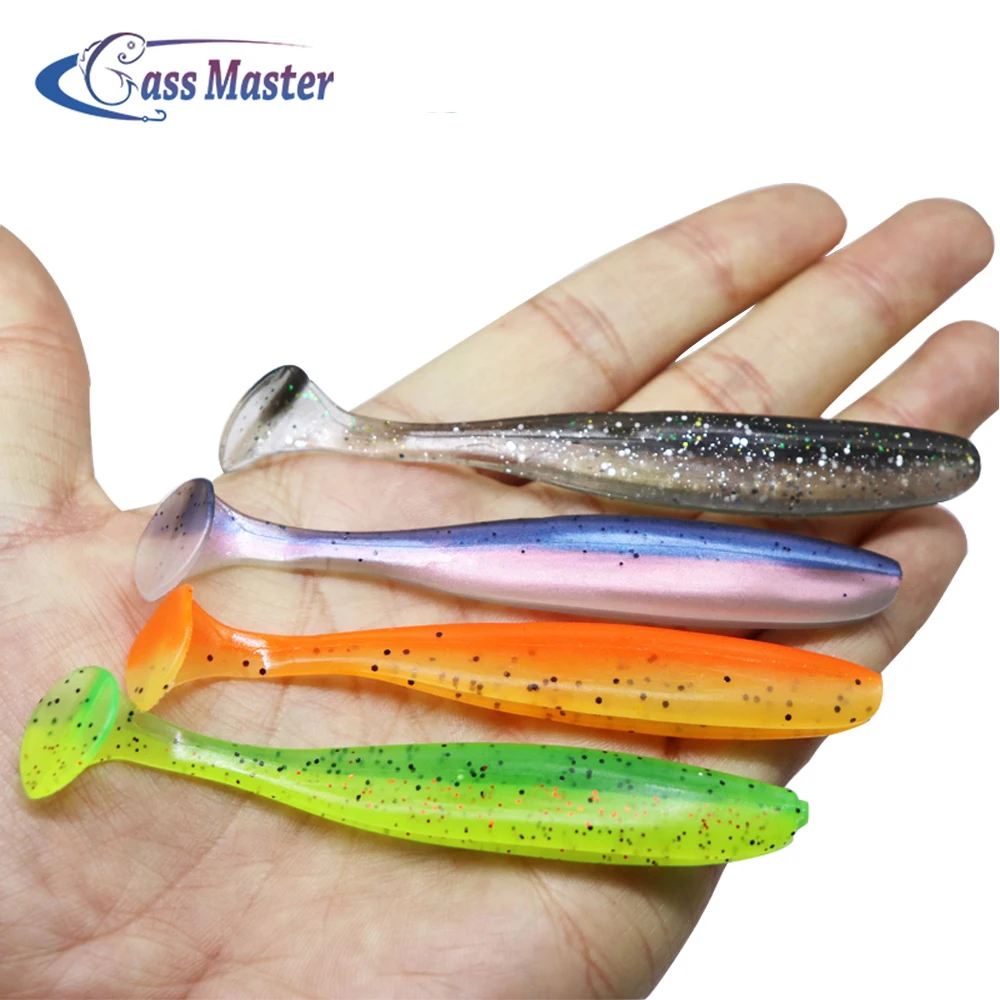 

Bass master Easy Shiner Soft Bait Shad Silicone Lure T-Tail Fishing Lure Swim bait Artificial Wobblers Pike lure