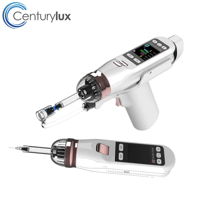 

Negative pressure EZ injector No Needle Mesotherapy Gun skin rejuvenation needle free mesotherapy 5 pin 9 pin mesotherapy inject, White