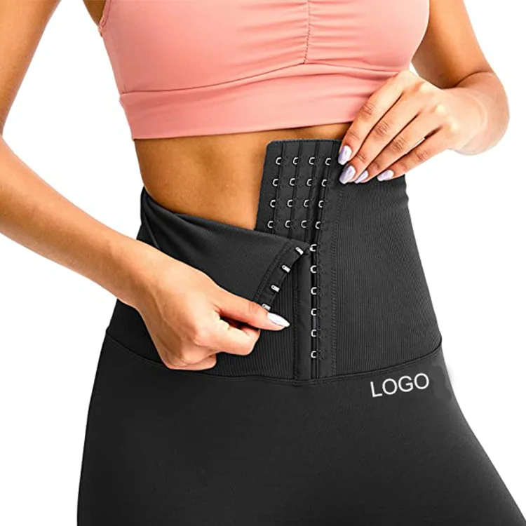 

2021 Women's High Waisted Tummy Control Yoga Leggings with waist cincher and butt lift