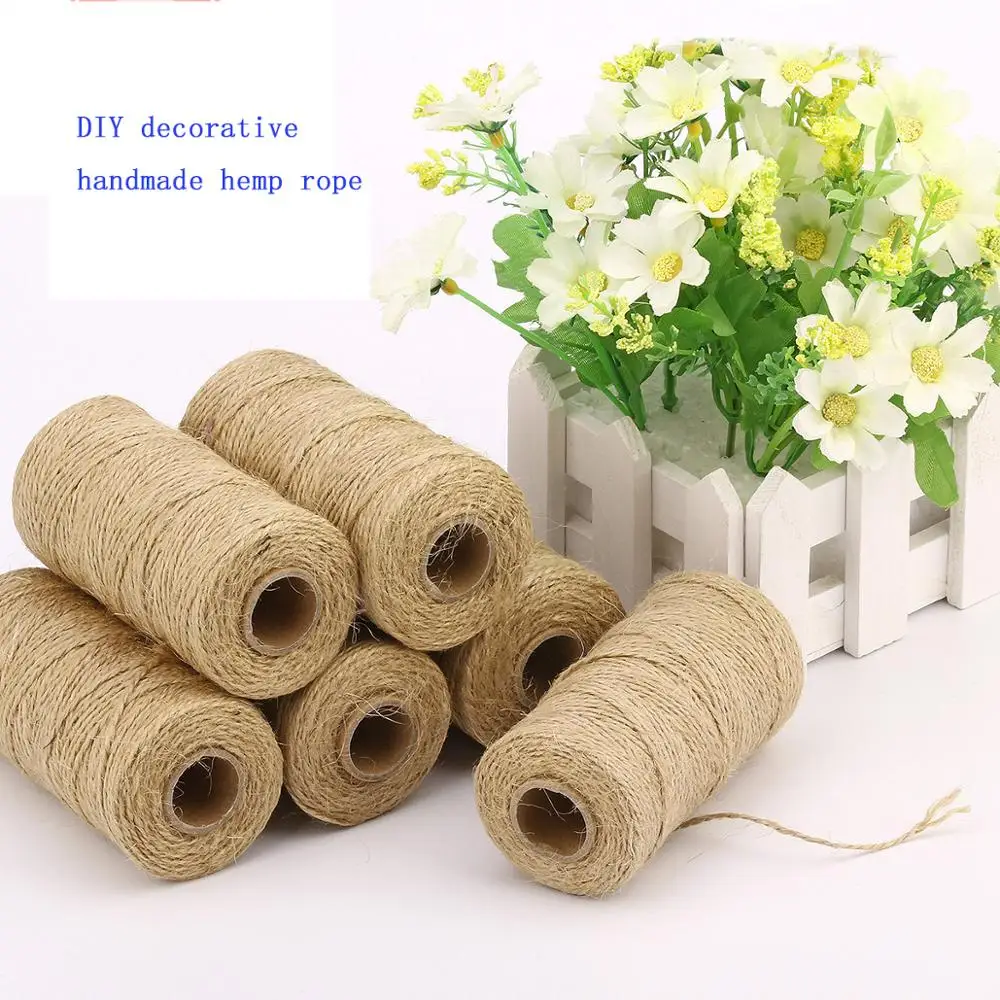 Cord Hemp Diy Handmade Knitting Vintage Twine Natural Color Crafts Jute