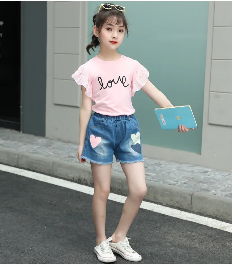 

2021 Wholesale custom vendors boutique baby clothes toddle girls kid clothing set for 2 to 6 years old