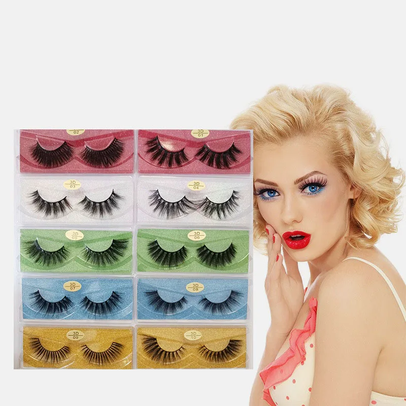 

LASHAP 3d eyelashes faux mink handmade full strip lashes lasheswholesale vendor with eyelash packaging, Nature color black