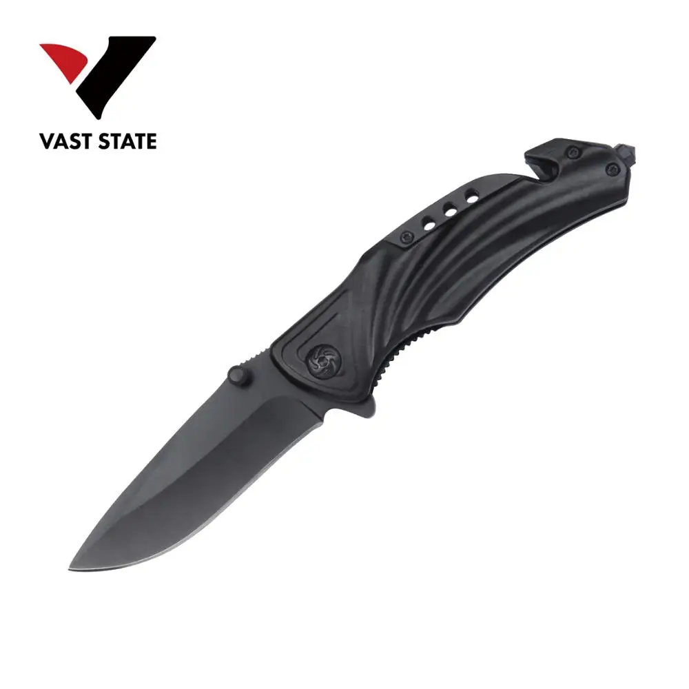 
Hot selling Assisted opening rescue glass breaker hunting camping folding knife 