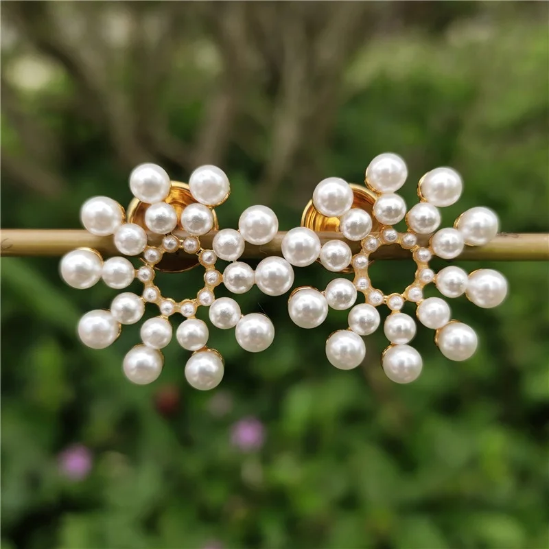 

fashion jewelry necklace and earrings perolas brincos imitation pearl earrings women stud earrings