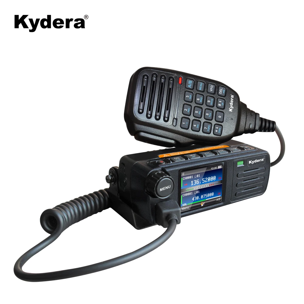 

Dual Band 20W MINI DMR mobile radio transceiver UHF VHF two way radio walkie talkie car amateur vehicle radio, Black/oem ,