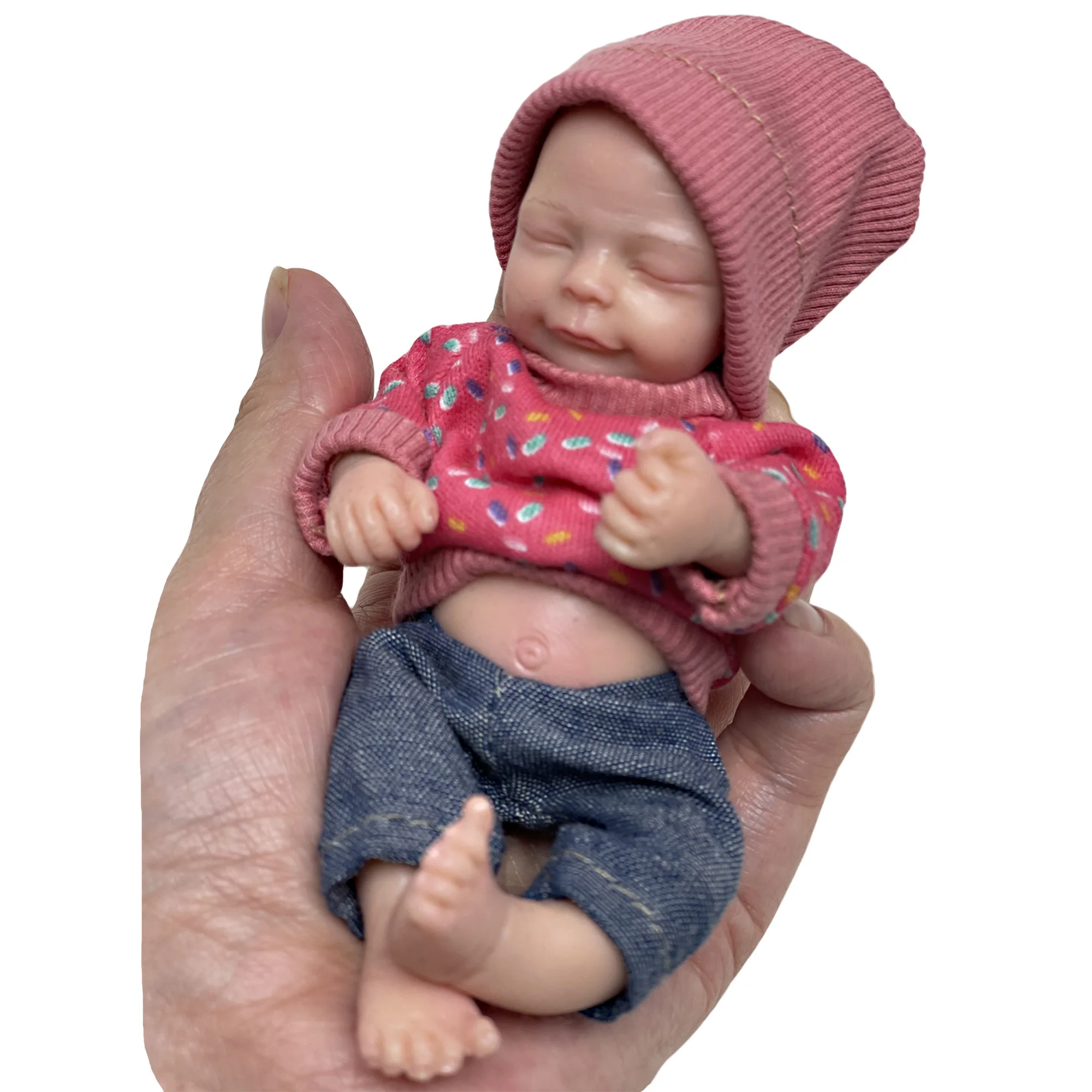 

6 Inch Reborn Dolls Silicone Infant Baby Girl Miniature Cuddle Washable Vivid Caucasian Munecas Silicona