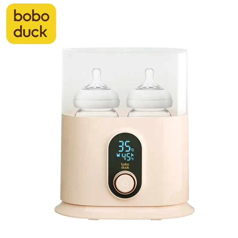 

BPA free LCD screen 2 in 1 feeding bottle warmer baby bottle warmer, White