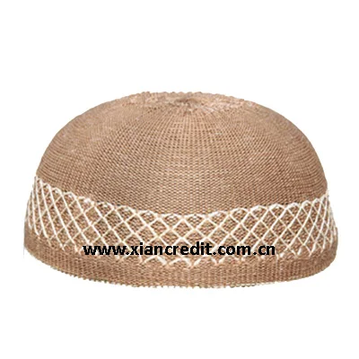 2020最新设计的男士穆斯林钩针祷告帽