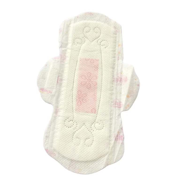 

Cotton maxi pad with wings for night use Wholesales feminine anion hygiene products China Shenzhen supplier paper box