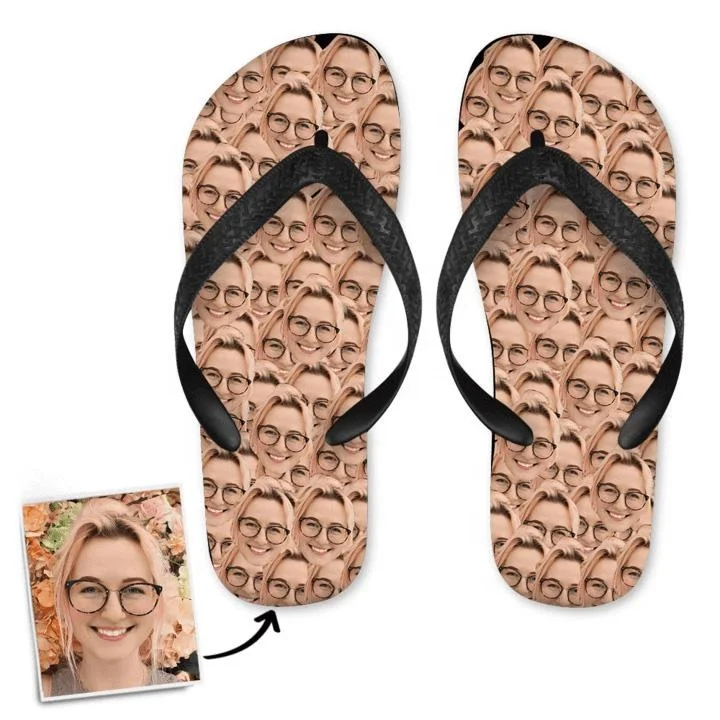 

Oem Custom Face Designer Slides Outdoor Men Slide Slippers Flip Flops Indoor Slippers Women Unisex Chanclas For Sale, Customized color