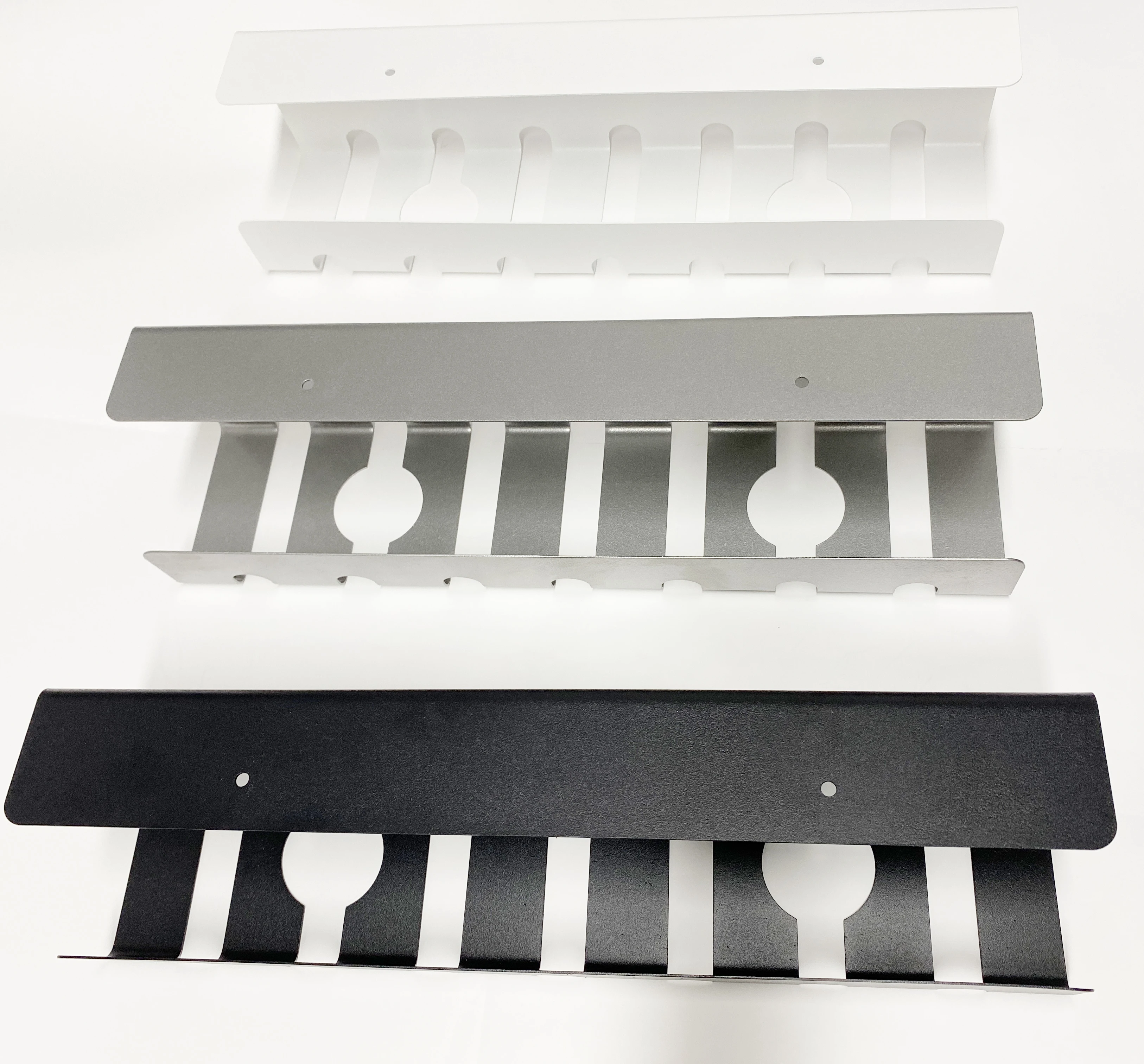 

Under Desk Cable Management Trays Workplace Cable Raceway Organizer, Black/white/grey/silver