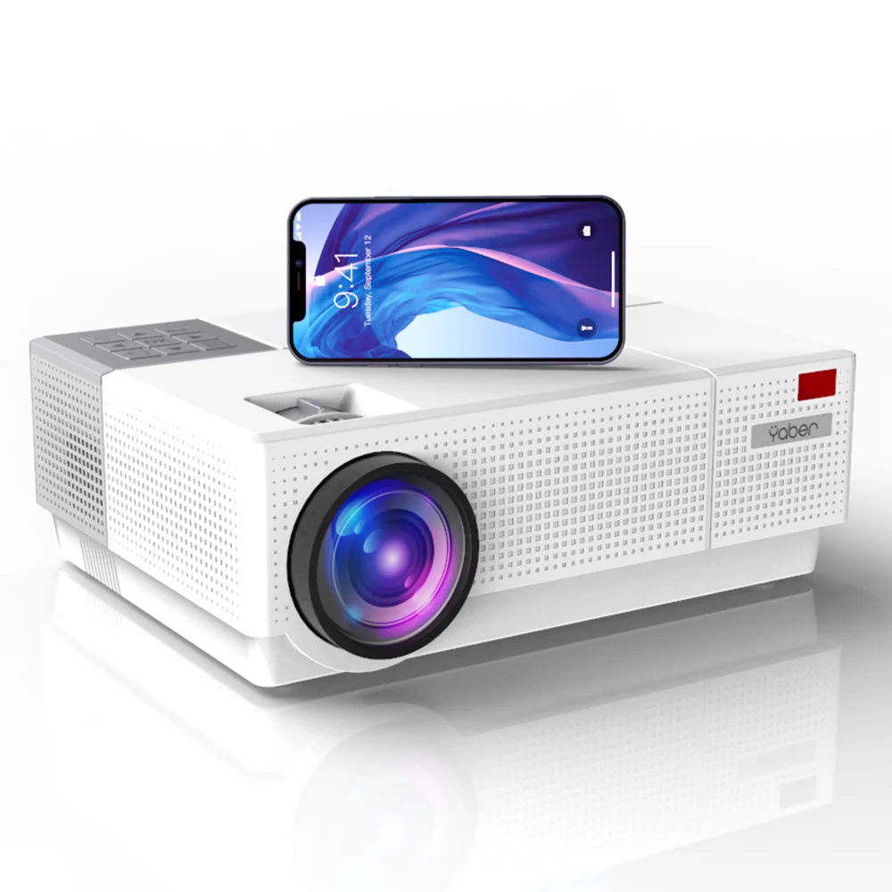 

Yaber Y31 LED Projectors Native 1080P Support 4K HiFi Stereo Sound 4D Keystone Correction 8000L Brightness Game Projectors