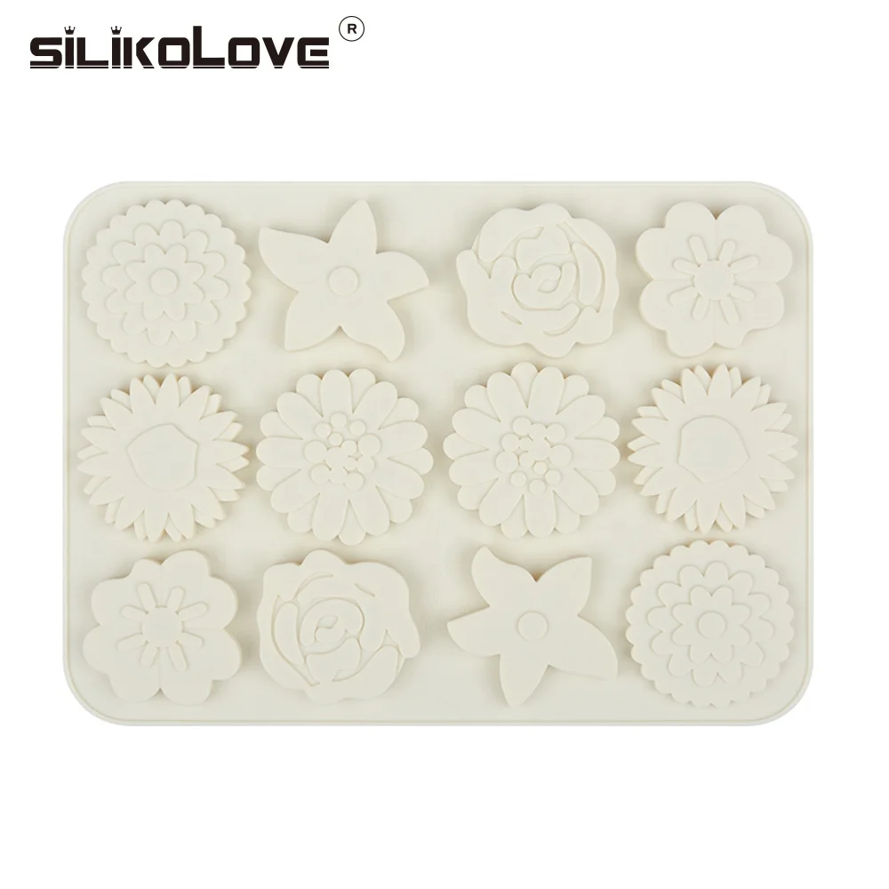 

SILIKOLOVE little flower multi shape silicone mold cake decoration tools art chocolate baking tools
