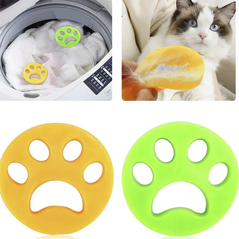 

Pet Hair Brush Remover Silicone Brush Sofa Car Washing Machine Reusable Laundry Fur Catcher Cleaning Products Accessories, Customized color