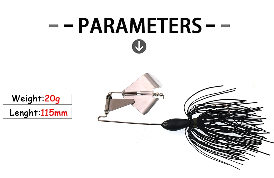 Fishing Lures Buzz Bait Spinner Bait Spinner Bait Bass Counter Rotating