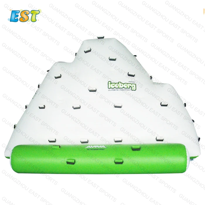 

Factory Hot Sale Inflatable Water Climbing Wall Games Outdoor Inflatable Floating Water Iceberg, Blue, white, red, green or customized as request