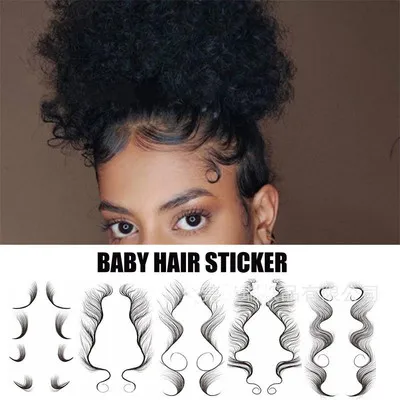 

Baby Hair Tattoo Sticker Tamporary Tattoo Baby Hair Edge, Cmyk