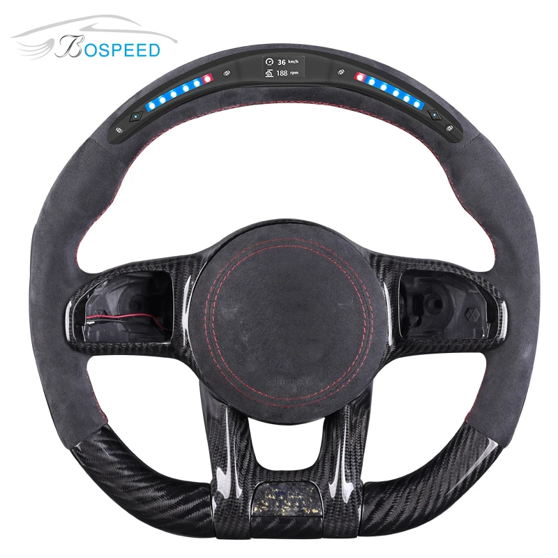 

LED Carbon fiber steering wheel for Mercedes Benz AMG CLA GLA GLC