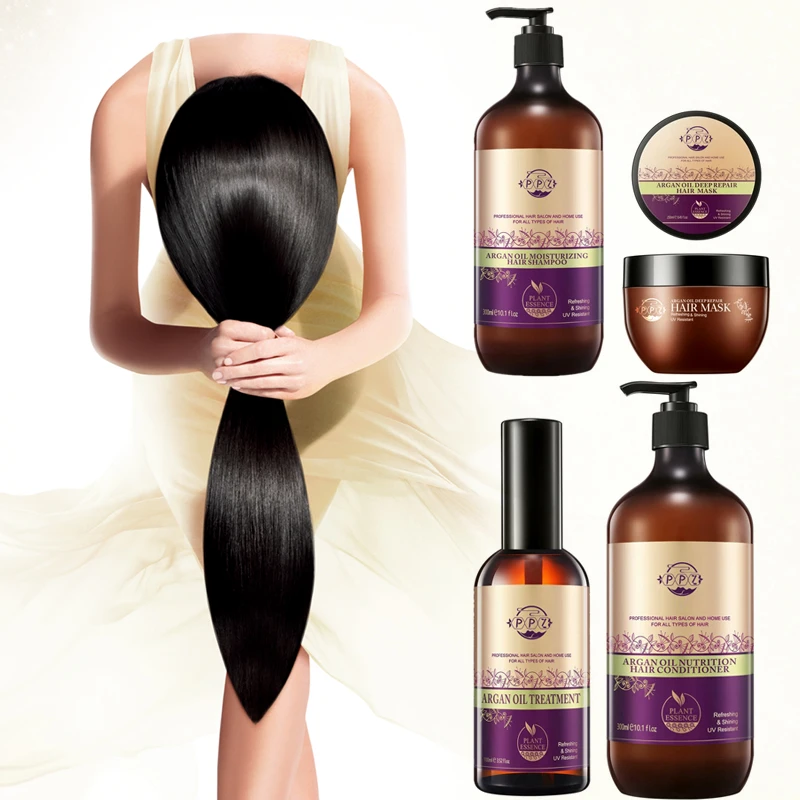 

OEM Custom Private label Natural organic Herbal hair treatment Moisturizing Moroccan Argan Oil hair shampoo and conditioner