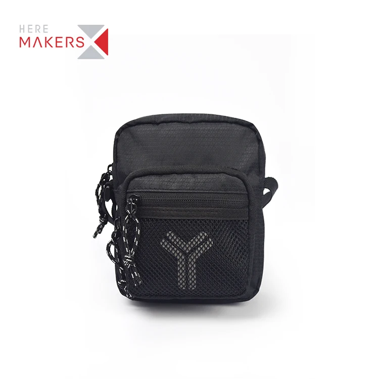 

Custom Logo Polyester Mens Messenger Bag Crossbody Sling Bags Mini Single womens men Messenger Bag, Black / blue / red /yellow/green