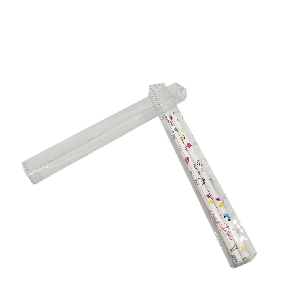 

Pencil Long Thin Rectangular PET Clear Plastic Box