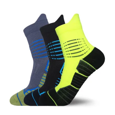 

Elite Basketball Socks Cushioned Athletic Sports Crew Socks, 3 colors