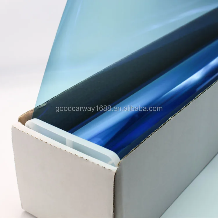 

Good performance wholesale selling chameleon solar car window tint film, Colorfui blue