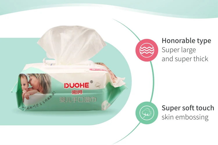 Odm Super Thick Soft Nonwoven Baby Wipes Baby Hand Wipes Ro Pure Water