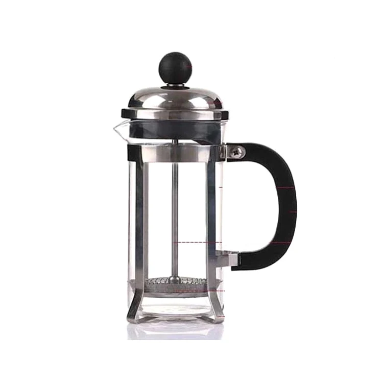 

Portable heat resistant 350ml 600ml 800ml 1000ml french press cafetiere french press tea maker pot glass small french press