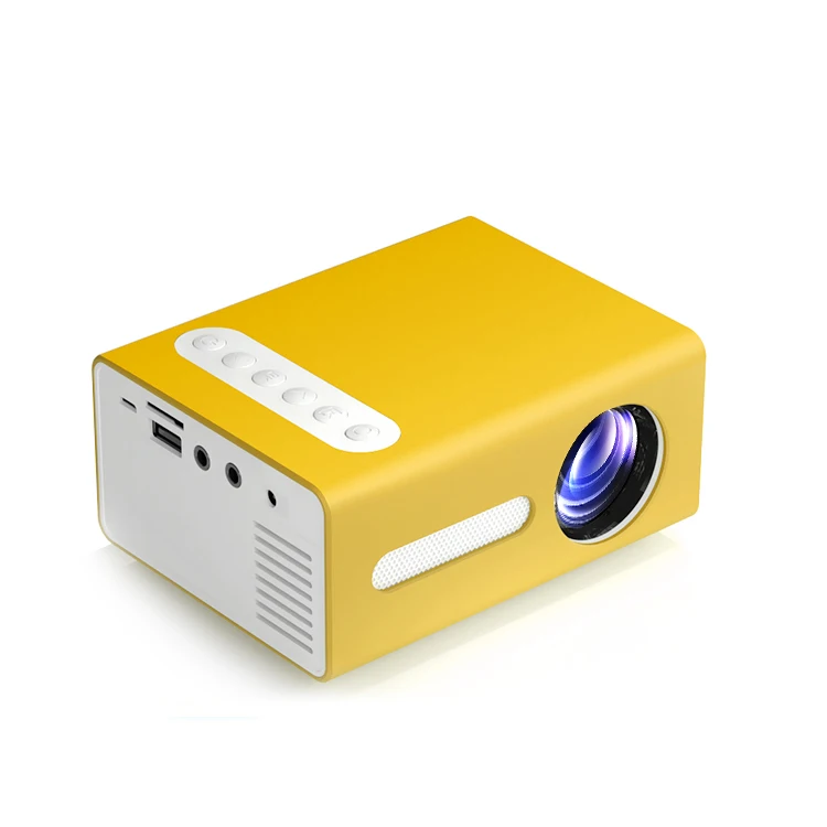 

T300 Blue Black White Yellow Color Portable 800 Lumens 24 Ansi 240p Home Theater Mini Pocket Digital Projector