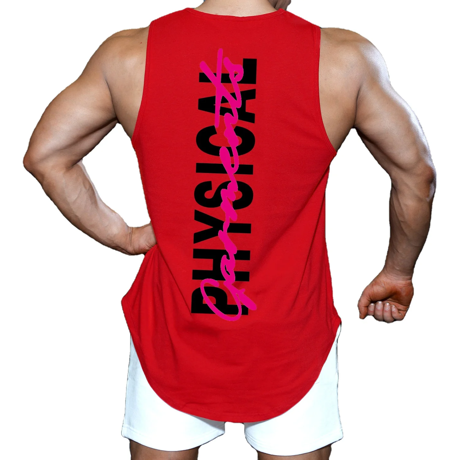 

New Summer Fitness Casual Sleeveless Vest Bodybuilding Gym Stringer Men Tank Tops