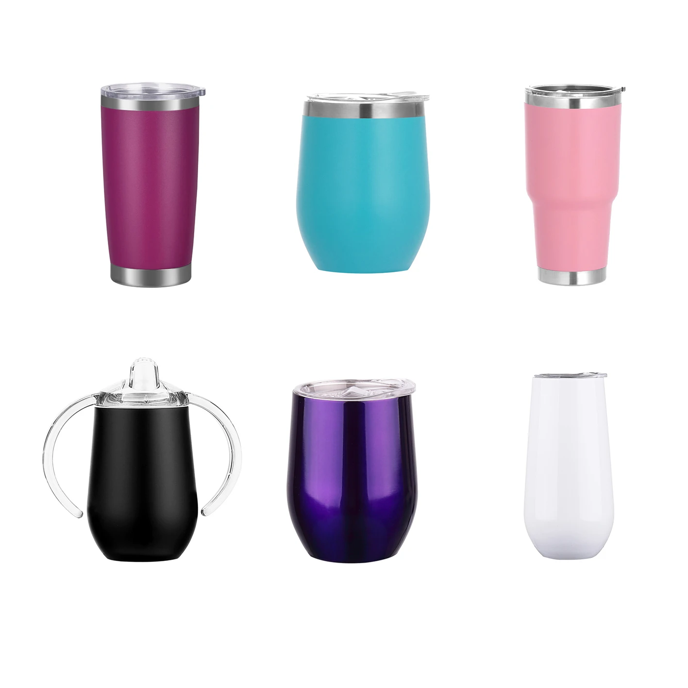 

A3638 6 Styles Car Insulated Cups Belly Beer Vacuum U-Shaped Tumbler Mugs Egg Stainless Steel Straight Cup, Customized