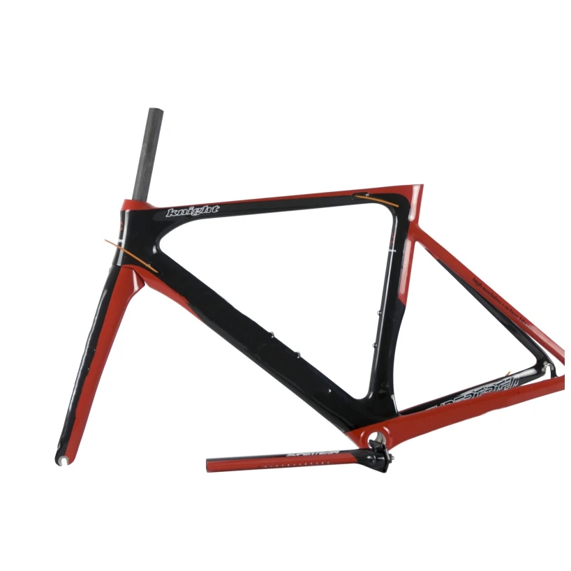 

8106 Red C-clamper Style Road Bike Frame Carbon Fiber Road Bicycle Frame