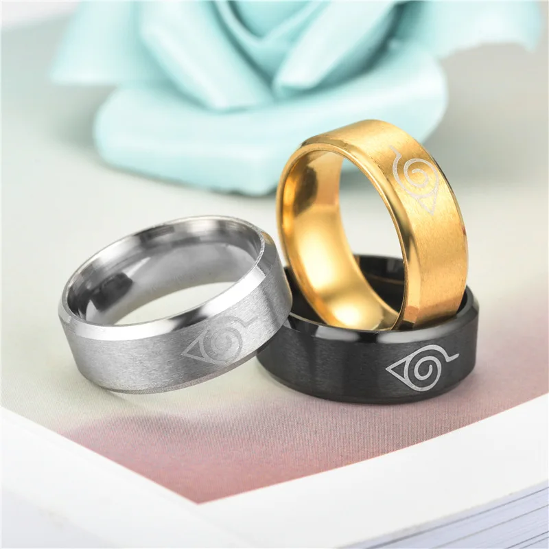 

anime couple rings anime rings for mens japanese anime attack on titan ring, Gold