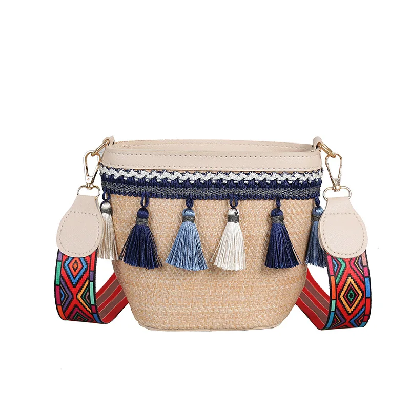 

Summer Wholesale Straw Bag Straw Beach Bag women handbags Macrame Straw Bag Women Weave Summer Beach Purse and handbag supplier