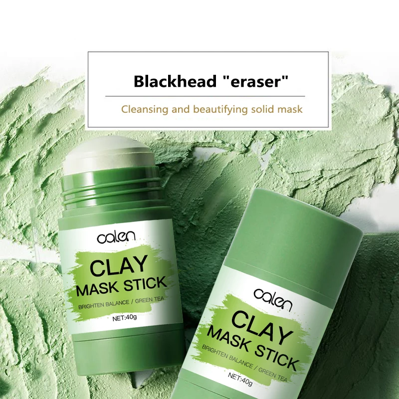 

40g Green Tea Solid stick Effectively Oil Control Acne Clearing Moisturizing Reduce Blackhead Brighten Skin