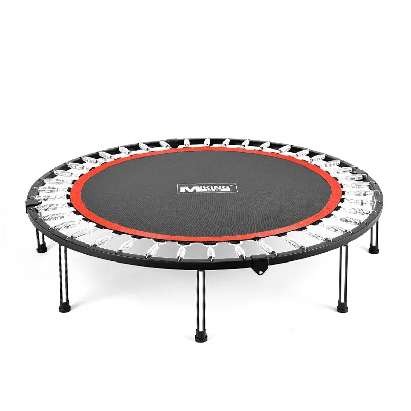 

40 inch Fitness Trampoline Folding Durable Gym Trampolines Adults Professional Bounce Bed Home Gym Exercise Sports Tool, Black