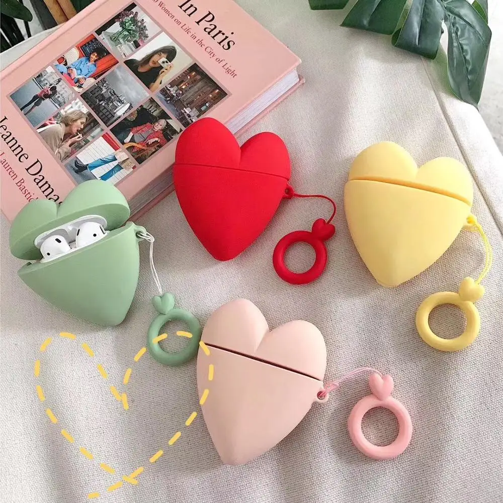 

For AirPods Earphone Cases For Earpods Case 3D Cute Silicone Cartoon Charging Dock Cover for airpod 1 2 case