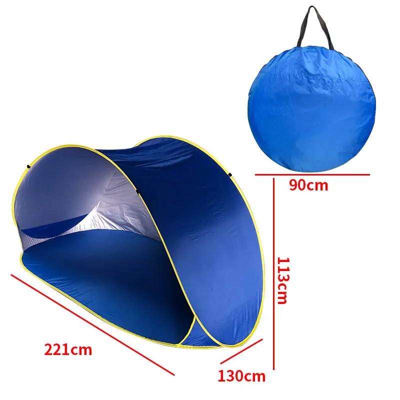 

Easy Pump Up Automatic Open Folding Outdoor Tent One Touch Camping Tent Outdoor Camping Hiking Fishing Sundome 3 Person Tent