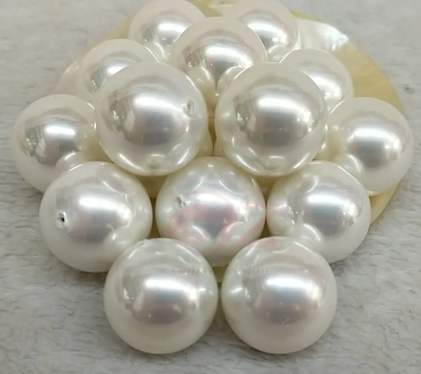 

South Sea Shell Pearls round Beads,2mm 3mm 4mm 6mm 8mm 10mm 12mm 14mm 16mm 18mm 20mm Sea Shell Pearls Beads,Strand Good Gloss