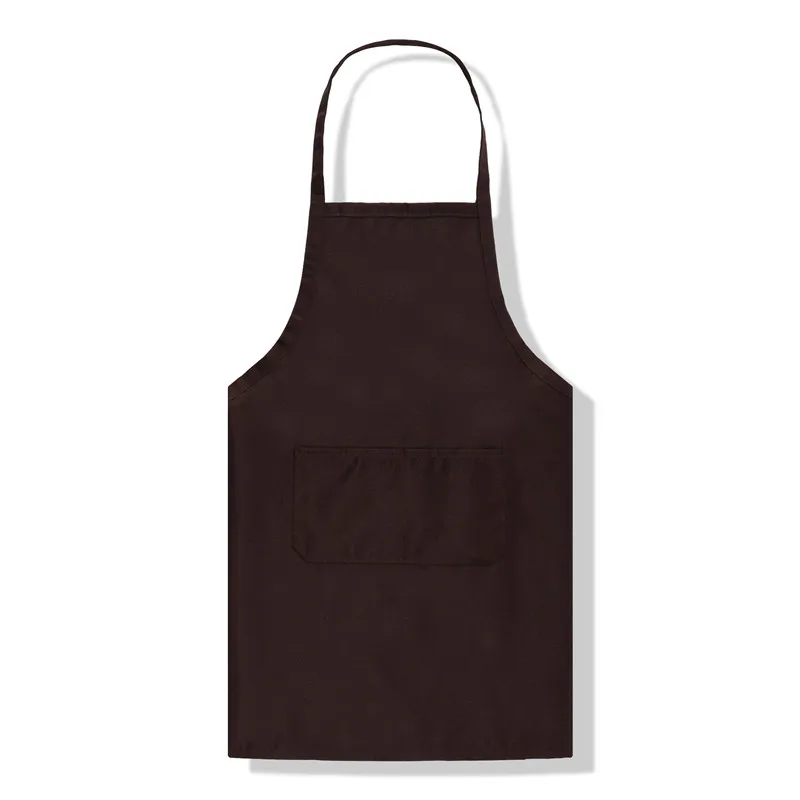 

Waterproof oil-proof custom label kitchen wholesale solid color full - length apron