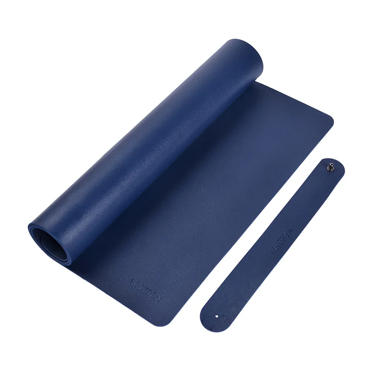 Easy Clean Double Sided Soft Roll Up Faux Leather Computer Office Desk