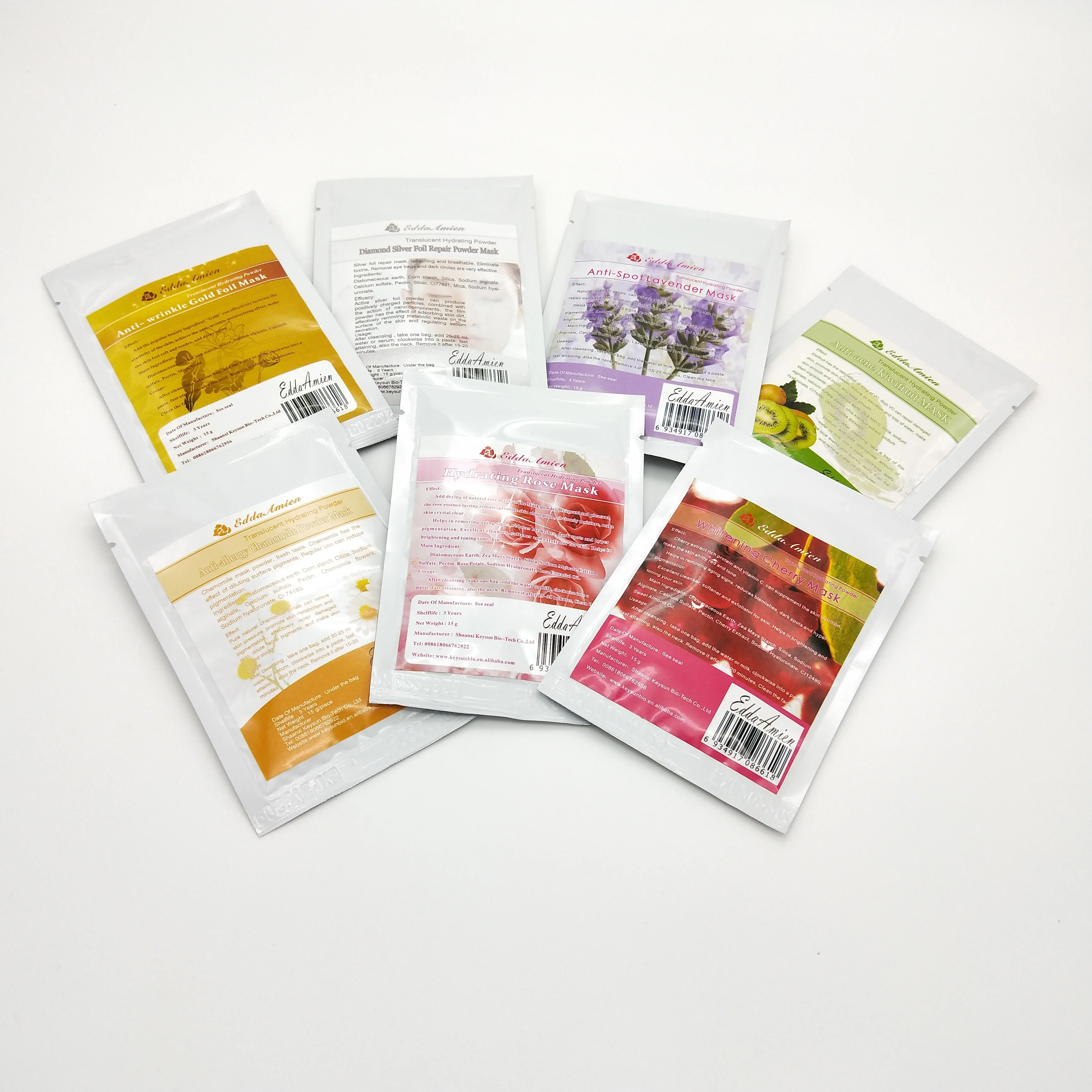 Sxkeysun recommend 2019 customized skin whitening moisturizing facial modeling mask powder